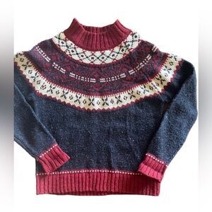 St. John's Bay Red and Navy Sweater